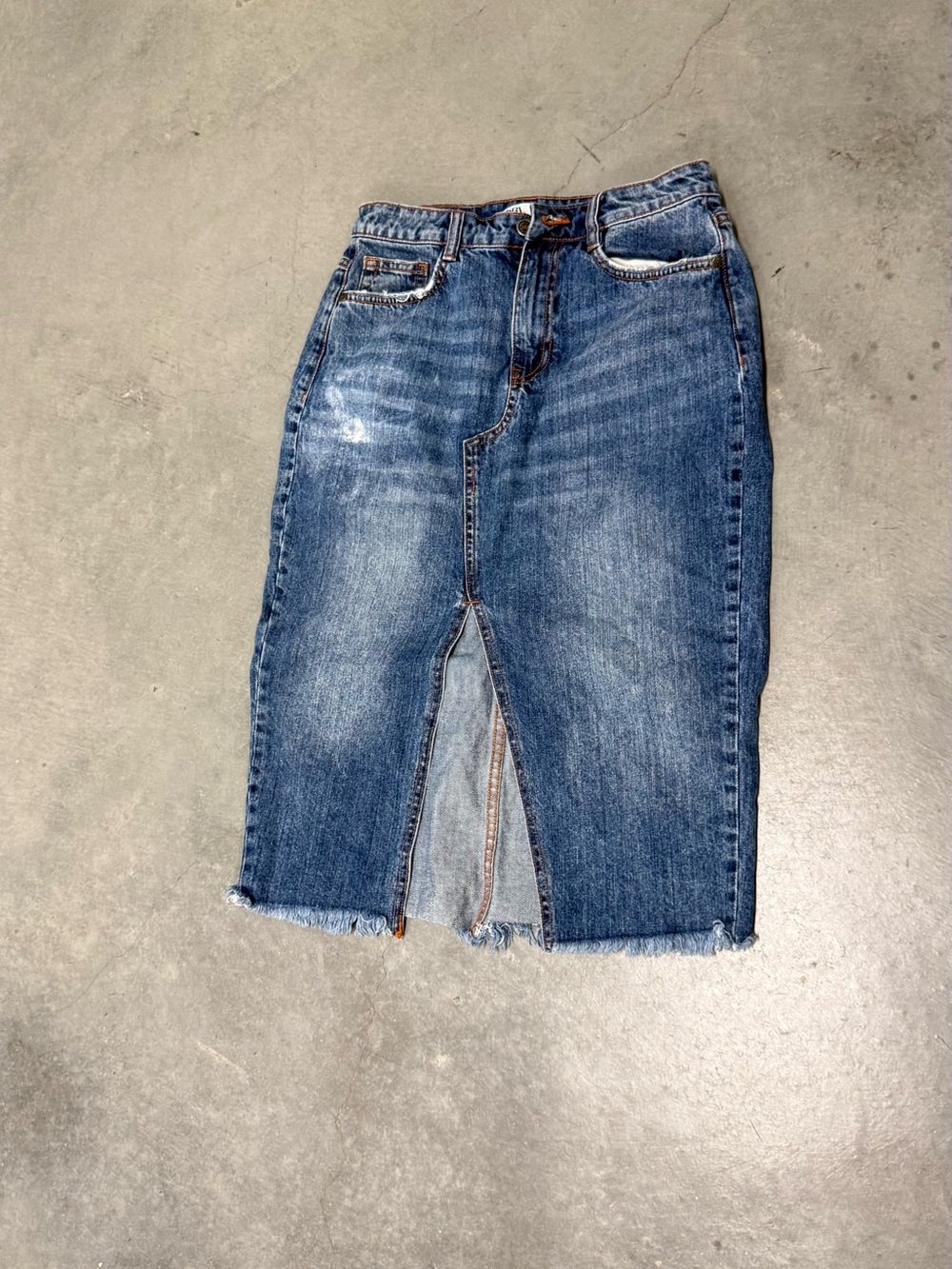 Zara Blue Women's Jean denim skirt small
